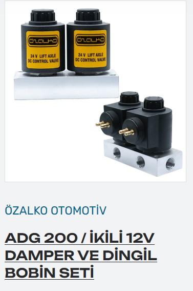 DAMPER BOBIN SETI IKILI alımın. 12 V  1/4 ADG 0200